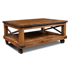 Sunset Trading Rustic City Natural Oak Coffee Table