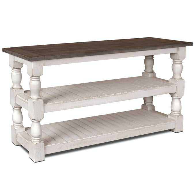 Sunset Trading Rustic French White Brown Console Table SST-HH-1750-300