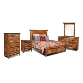 Sunset Trading Rustic City Natural Oak 5pc Queen Bedroom Set