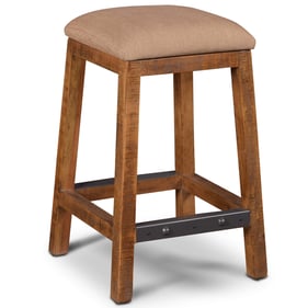 Sunset Trading Rustic City Natural Oak Backless Counter Stool