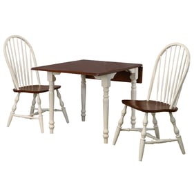 Sunset Trading Andrews White Chestnut Brown 3pc Dining Set