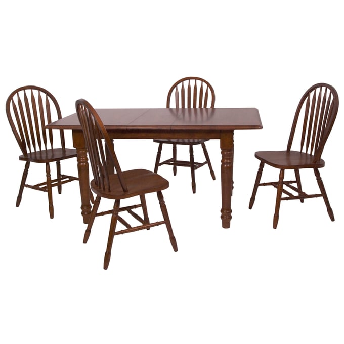 Sunset Trading Andrews Chestnut Brown 5pc Dining Set SST-PK-ADW3660-820-CT5P