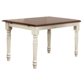 Sunset Trading Andrews White Chestnut Brown Dining Table