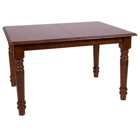 Sunset Trading Andrews Chestnut Brown Butterfly Leaf Dining Table