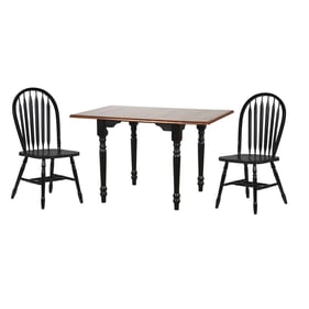 Sunset Trading Selections Antique Black Cherry 3pc Dining Set