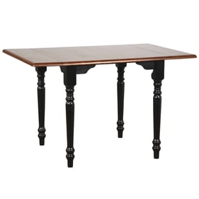 Sunset Trading Selections Cherry Antique Black Drop Leaf Dining Table