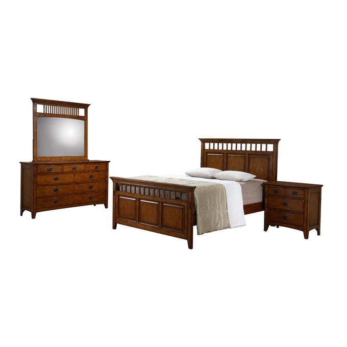 Sunset Trading Tremont Chestnut 4pc Bedroom Set With Queen Bed SST-SS-TR900-Q-BR-S1