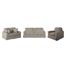 Sunset Trading Americana Light Gray 3pc Living Room Set