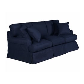 Sunset Trading Horizon Navy Blue T Cushion Sofa Slipcover Only