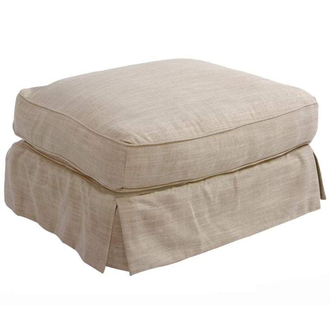 Sunset Trading Horizon Linen Rectangle Ottoman Slipcover Only SST-SU-117630SC-466082