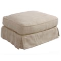 Sunset Trading Horizon Slipcover for Rectangular Ottoman | Linen