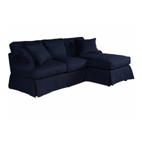 Sunset Trading Horizon Navy Blue T Cushion Sofa Sectional Slipcover Only