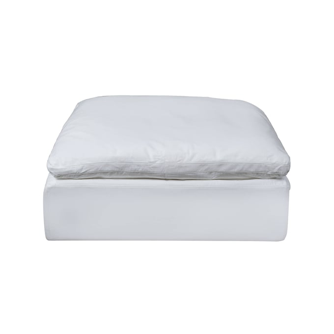 Sunset Trading Puff White Slipcovered Square Modular Ottoman SST-SU-145830-391081