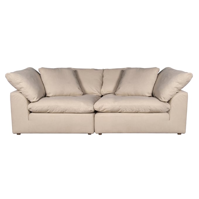 Sunset Trading Puff Tan 2pc Large Loveseat Slipcover SST-SU-1458SC-84-2C