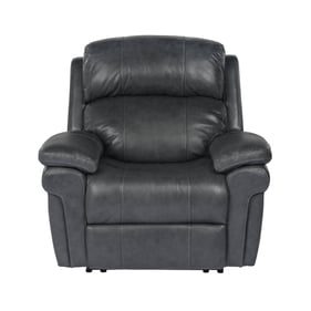 Sunset Trading Gray Leather Power Reclining Chair