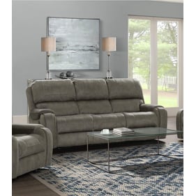 Sunset Trading Calvin Gray Fabric Dual Reclining Sofa