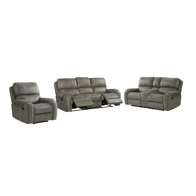 Sunset Trading Calvin Gray 3pc Reclining Living Room Set SST-SU-CL23004100-3PC