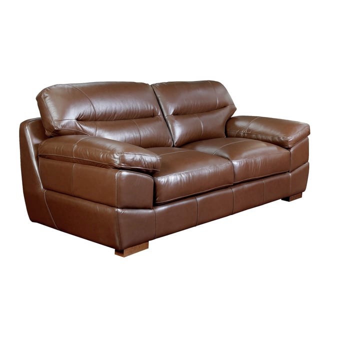 Sunset Trading Jayson Chestnut Brown Leather Sofa SST-SU-JH86-301SP