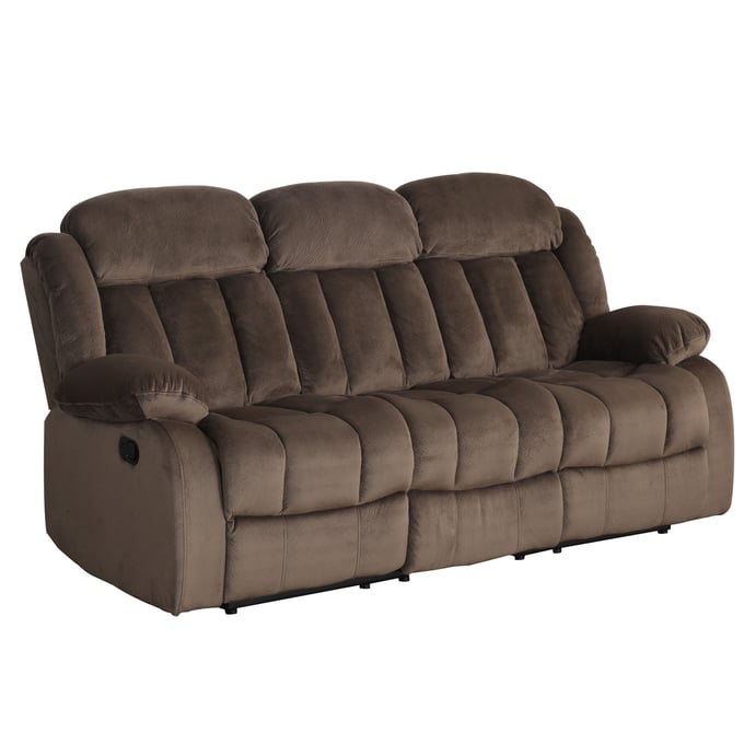 Sunset Trading Teddy Bear Cocoa Brown Reclining Sofa SST-SU-LN660-305