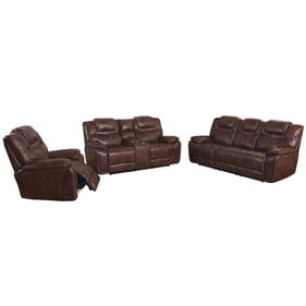 Sunset Trading Diamond Brown Power Reclining 3pc Living Room Set