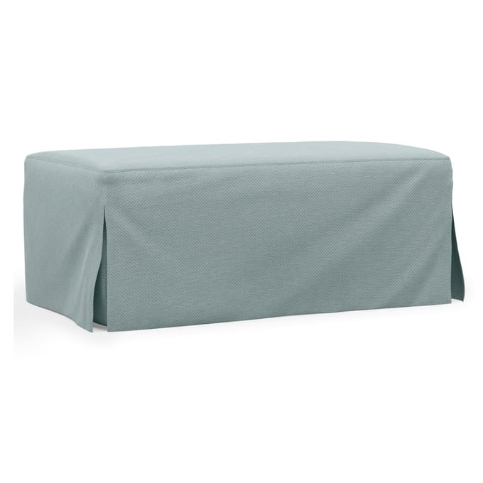 Sunset Trading Newport Ocean Blue Fabric Ottoman SST-SY-130030-391043