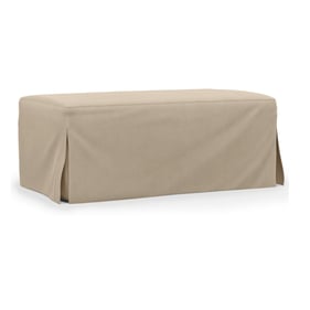 Sunset Trading Newport Tan Fabric Ottoman