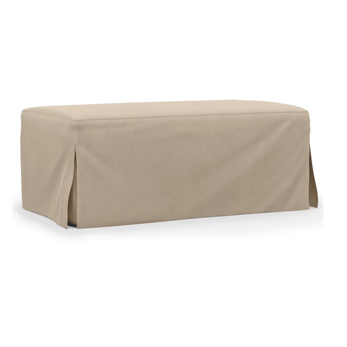 Sunset Trading Newport Tan Fabric Ottoman SST-SY-130030-391084