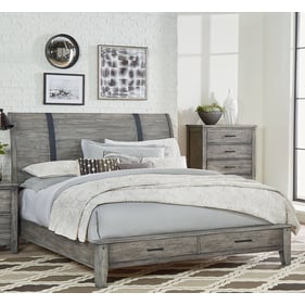 Standard Furniture Nelson Grey Queen Storage Footboard with Slats