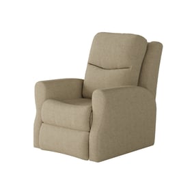 Southern Motion Fame Tan Sand Polyester Swivel Rocker Recliner