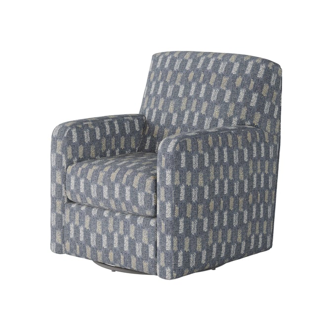 Southern Motion Flash Dance Blue Denim Polyproplene Swivel Glider STHN-101-314-60