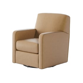 Southern Motion Flash Dance Tan Caramel Swivel Glider