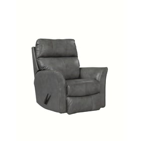 Southern Motion Stardust Grey Leather Swivel Rocker Recliner