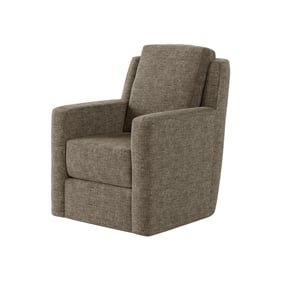 Southern Motion Diva Brown Brindle Fabric Swivel Glider