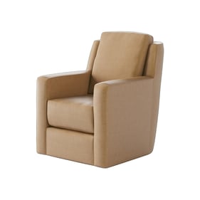 Southern Motion Diva Tan Caramel Swivel Glider