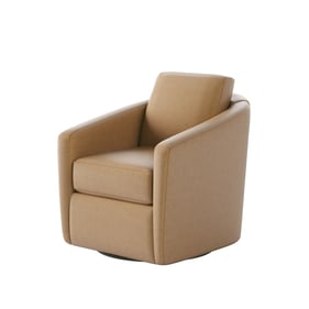 Southern Motion Daisey Tan Caramel Swivel Glider