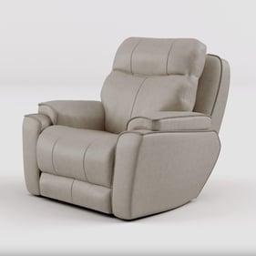 Southern Motion Showstopper Cream Power Headrest Rocker Recliner with SoCoz...