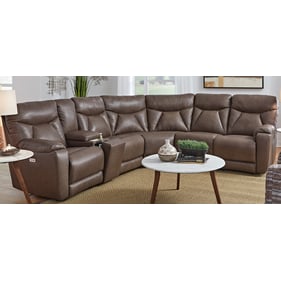 Southern Motion Conrad Maple Double Power Reclining LAF Sectional