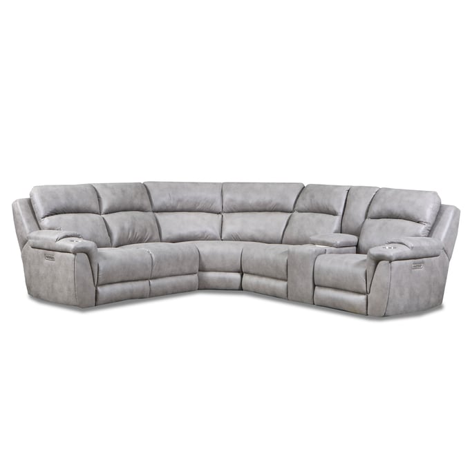 Southern Motion Bono Stone Triple Power Reclining RAF Sectional STHN-321-19P-84-26P-154-17