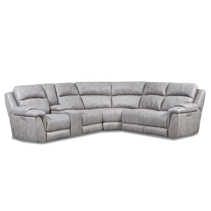 Southern Motion Bono Stone Triple Power Reclining LAF Sectional STHN-321-27P-84-18P-154-17