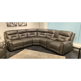 Southern Motion Point Break Grey Triple Power RAF Reclining Sectional