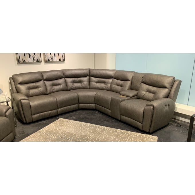 Southern Motion Point Break Grey Triple Power RAF Reclining Sectional STHN-356-19P-84-26P-156-04