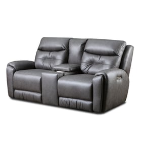 Southern Motion Point Break Grey Triple Power Loveseat