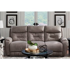 Southern Motion Point Break Mushroom Triple Power Reclining Sofa with USB P...