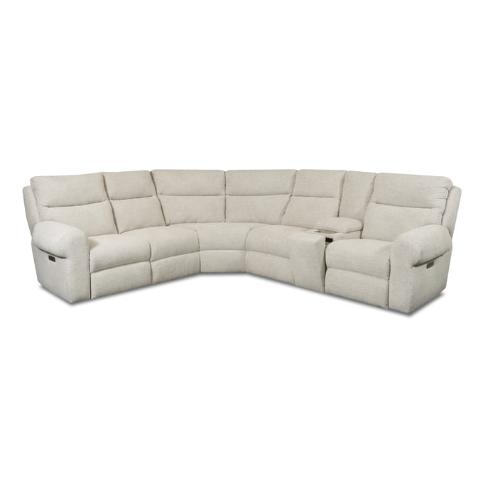 Southern Motion Brighton Grey Triple Power Reclining LAF Sectional STHN-369-19P-84-26P-163-15