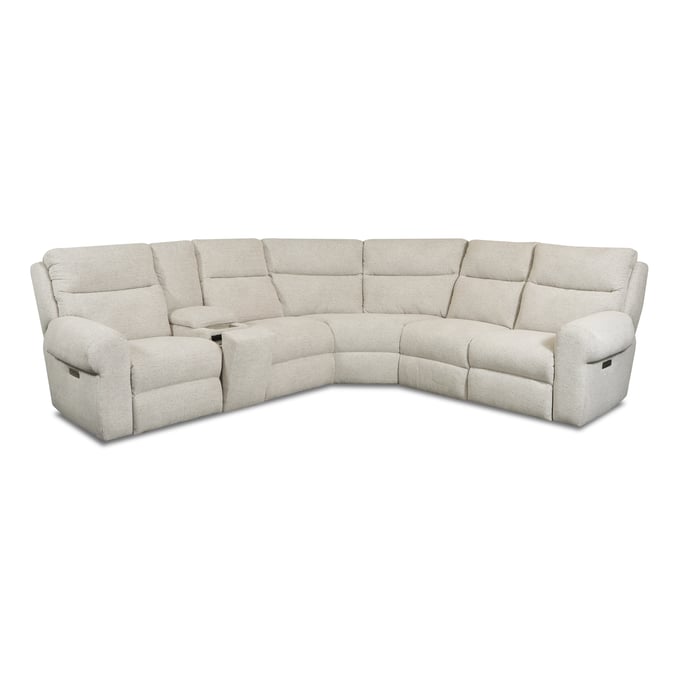 Southern Motion Brighton Grey Triple Power Reclining RAF Sectional STHN-369-27P-84-18P-163-15