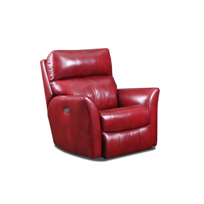 Southern Motion Stardust Red Power Headrest Leather Wallhugger Recliner STHN-6013P-991-42