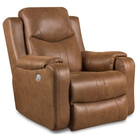 Southern Motion Marvel Brown Hickory Wallhugger Recliner with Power Headres...