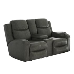 Southern Motion Marvel Grey Reclining Console Loveseat