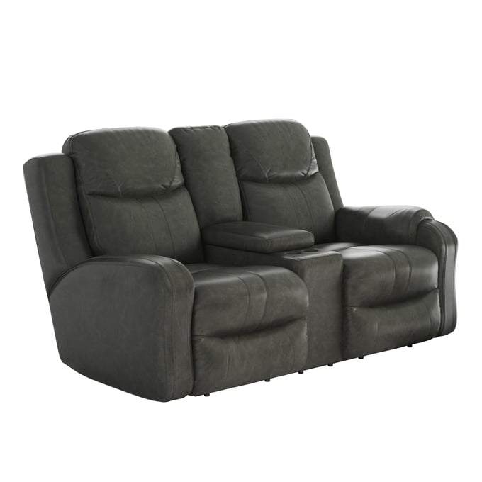 Southern Motion Marvel Grey Reclining Console Loveseat STHN-881-28-186-14