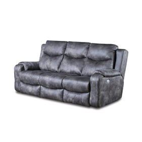 Southern Motion Marvel Grey Smoke Power Headrest Reclining Sofa